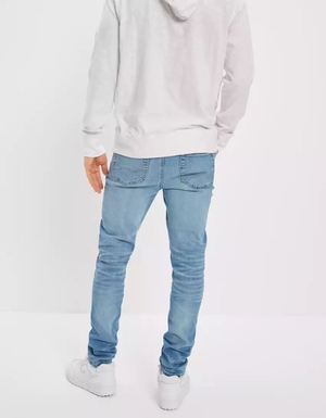 Jean American Eagle AE AirFlexSkinny Bleu Homme | UXO-42247741